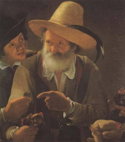 IL Pensionante del saraceni The Poultry Keeper china oil painting image